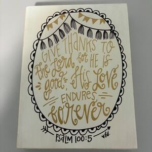 Inspirational Scripture Wall Decor, Psalm 100:5 Christian‎ Art, Home Accent